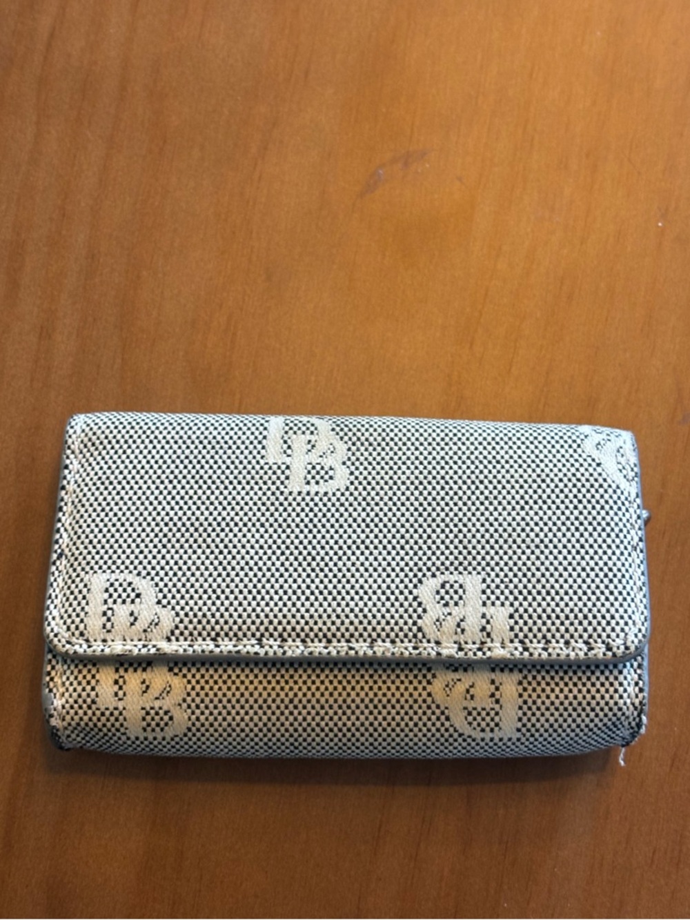 Dooney and Bourke Signature DB Canvas Coin Pouch Wallet